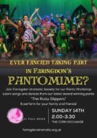 Pantomime Workshop poster